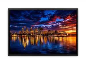   sydney harbour skyline wall art