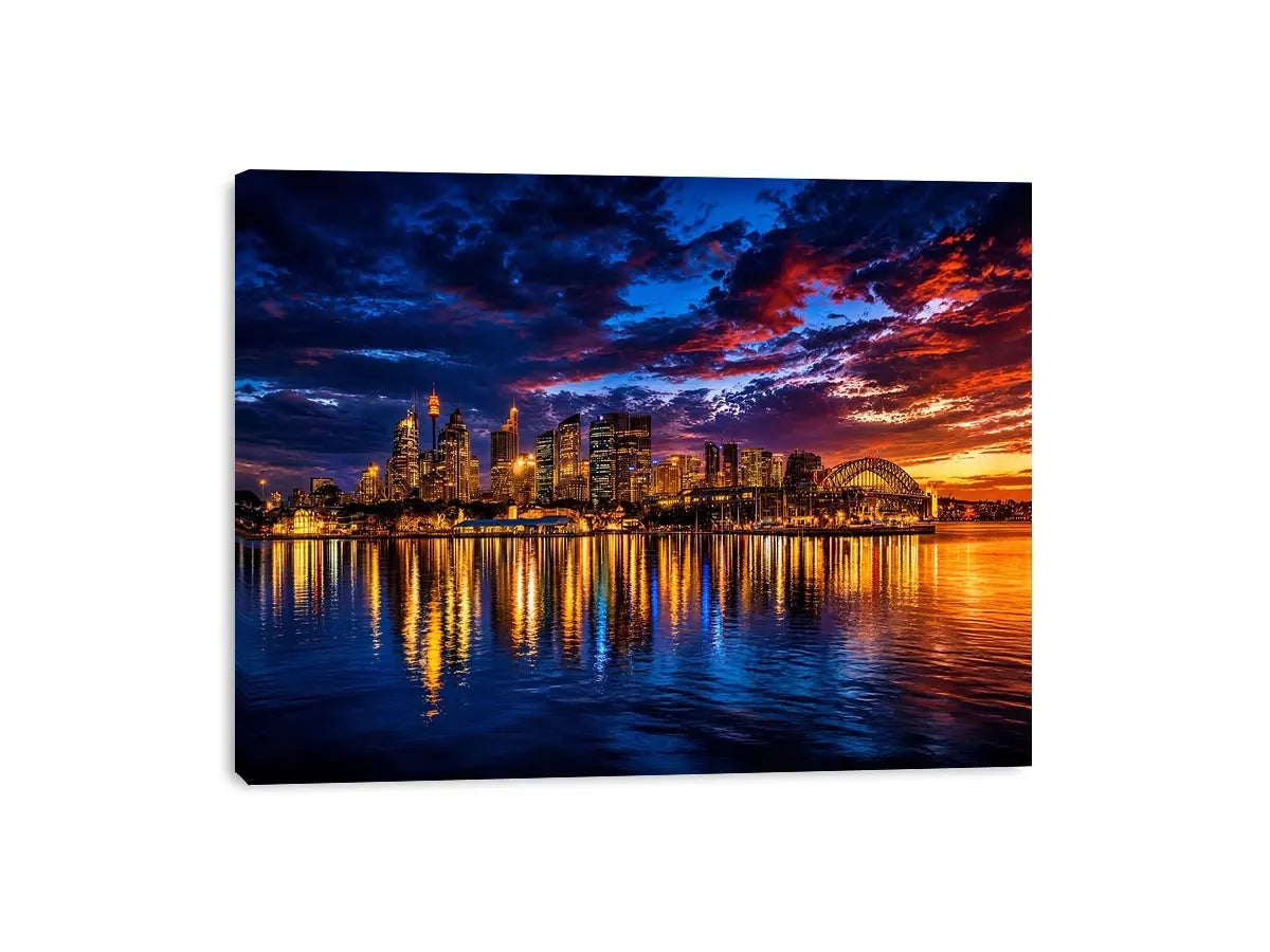  sydney harbour skyline wall art