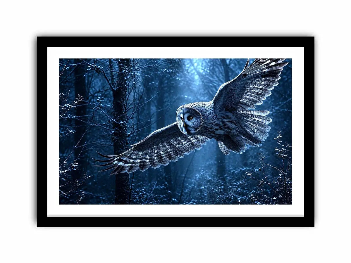   misty owl canvas art bedroom