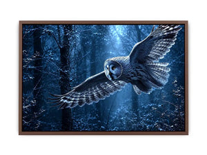   misty owl canvas art bedroom