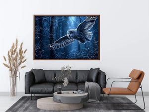   misty owl canvas art bedroom