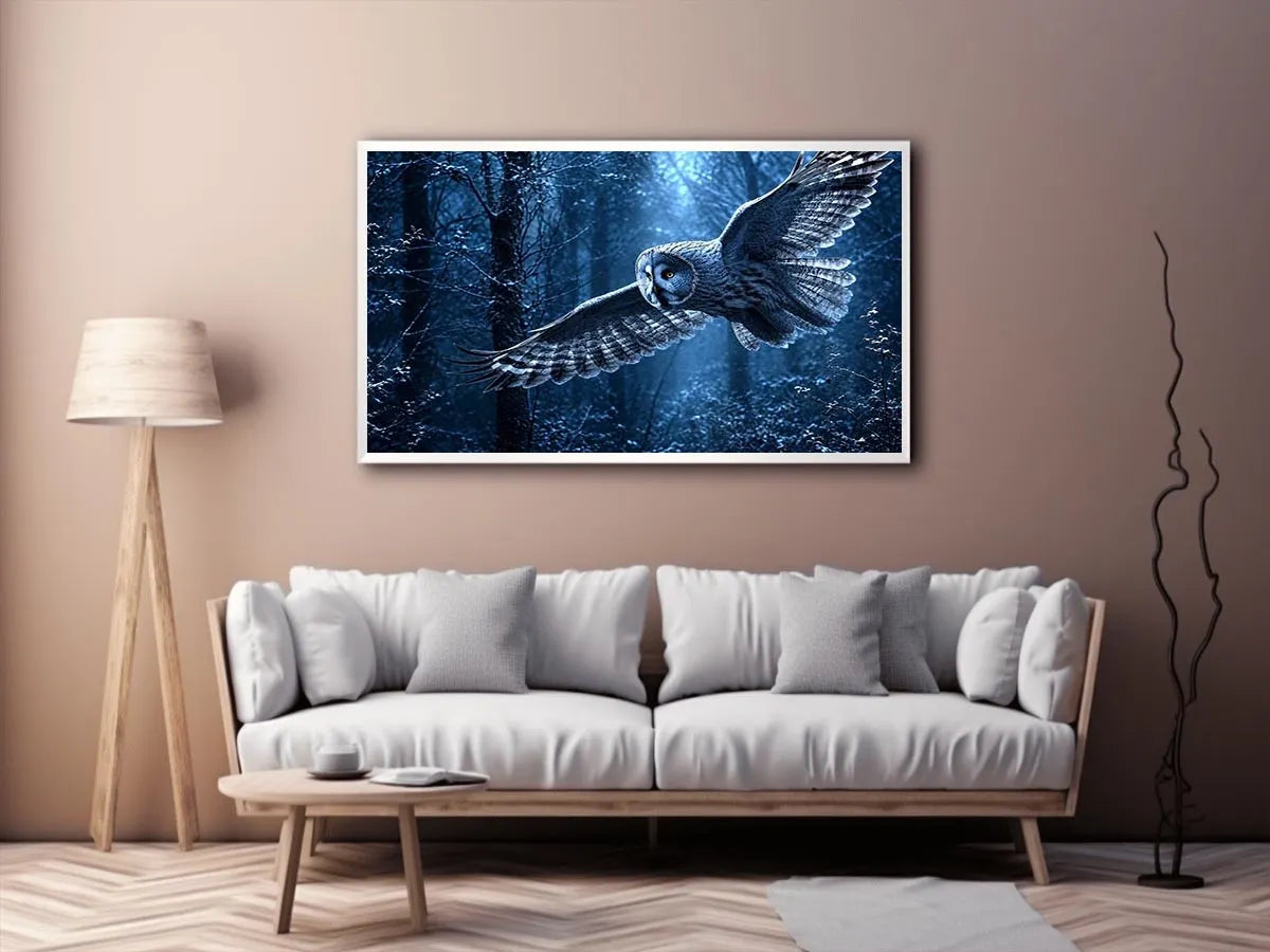   misty owl canvas art bedroom
