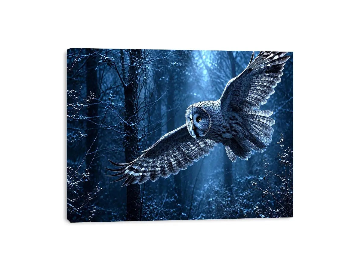   misty owl canvas art bedroom