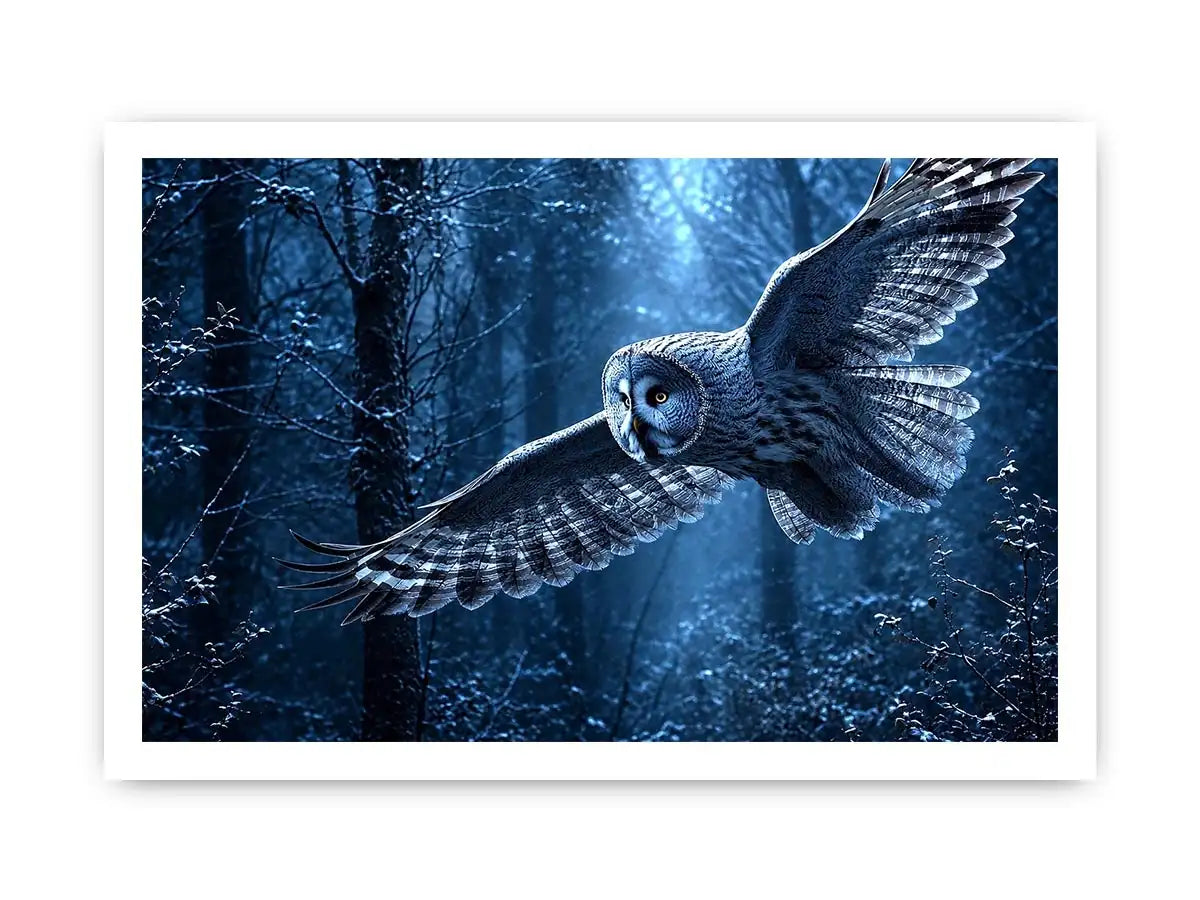   misty owl canvas art bedroom