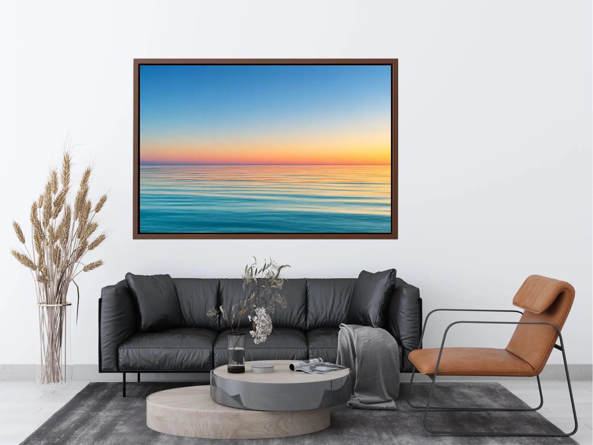   pastel ocean canvas print living room