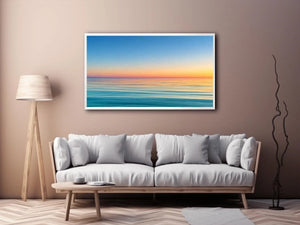   pastel ocean canvas print living room