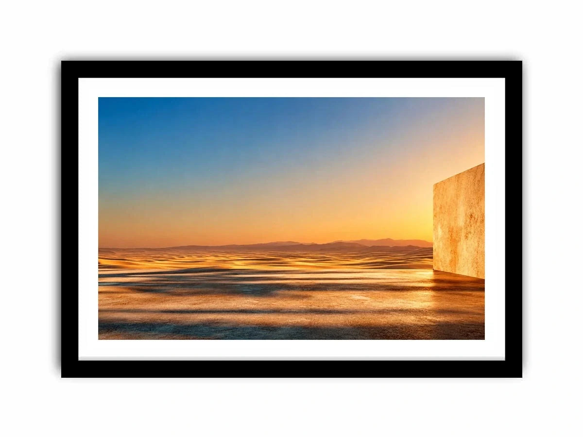   neutral desert canvas art modern home