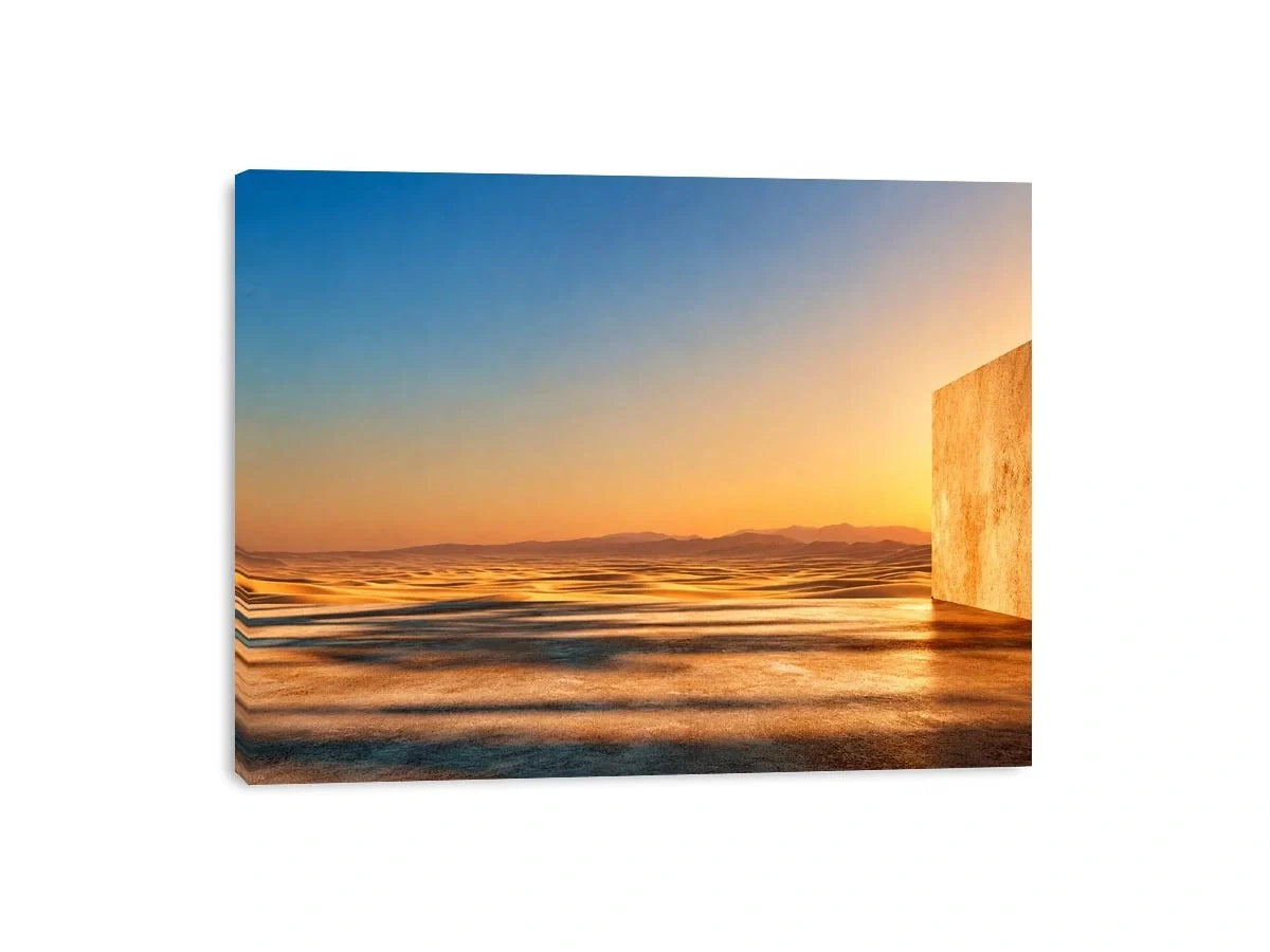   neutral desert canvas art modern home