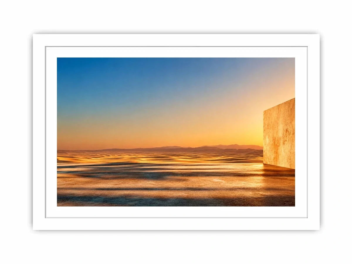   neutral desert canvas art modern home