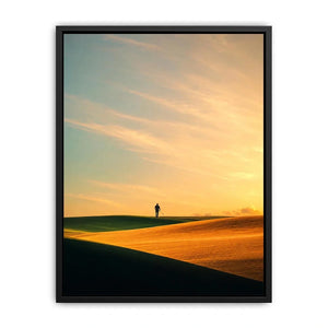   surreal desert canvas print hallway