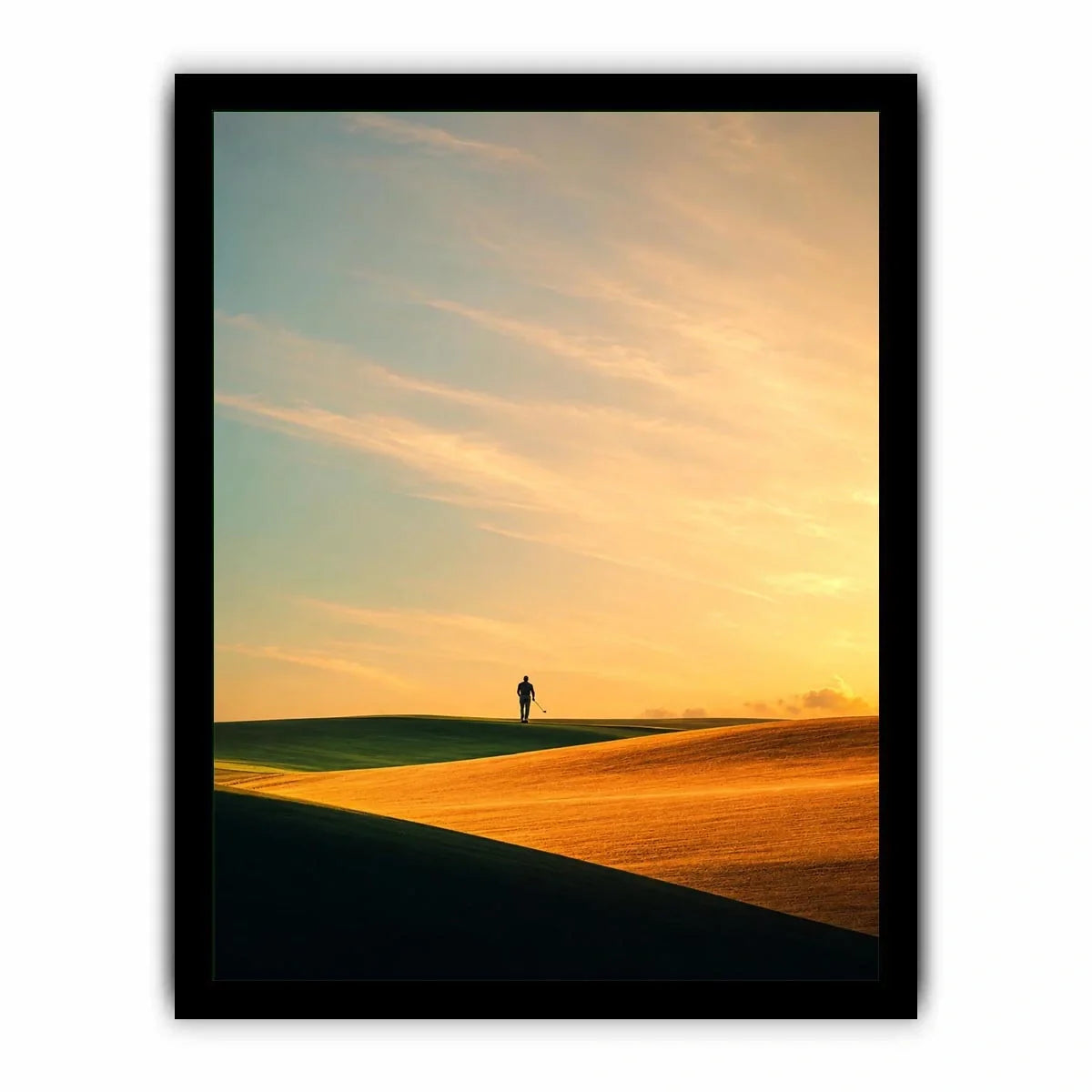   surreal desert canvas print hallway