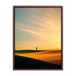   surreal desert canvas print hallway