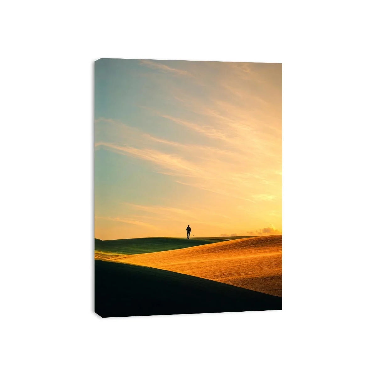   surreal desert canvas print hallway
