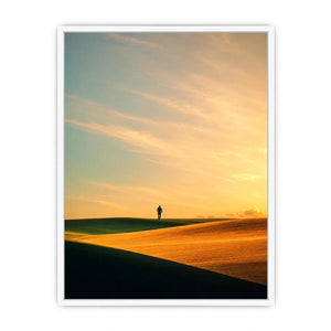   surreal desert canvas print hallway