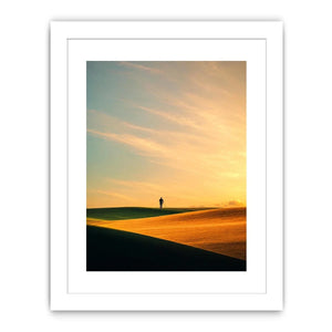   surreal desert canvas print hallway