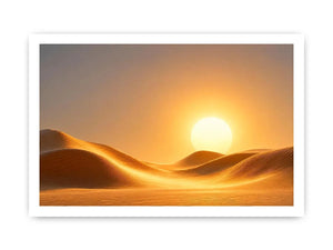   minimal desert sun canvas living room