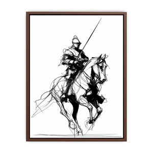   knight line art print office decor