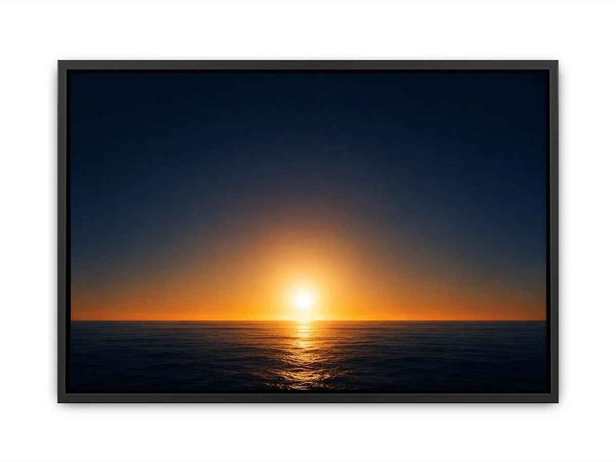   dark ocean sunset canvas art