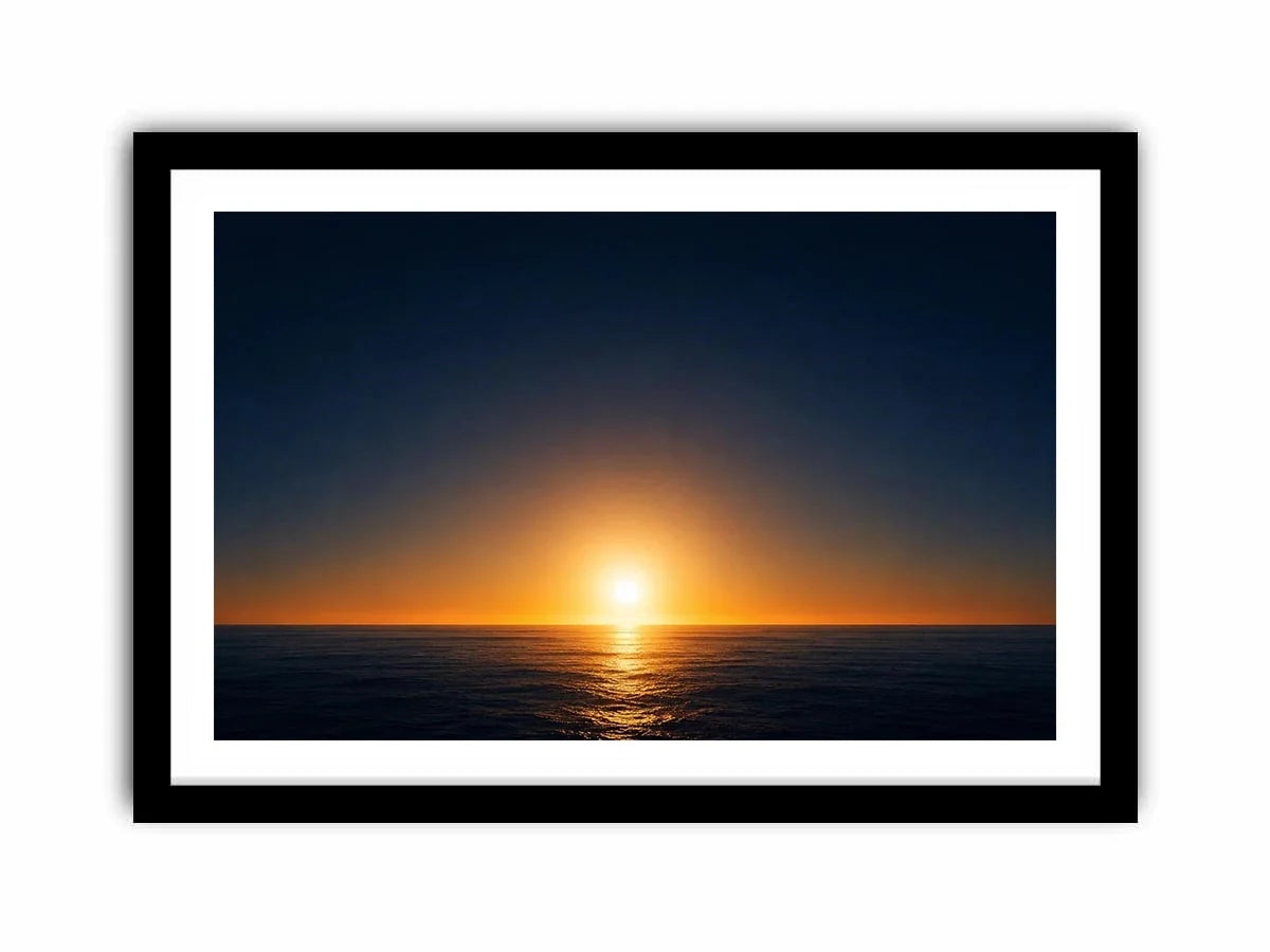  dark ocean sunset canvas art