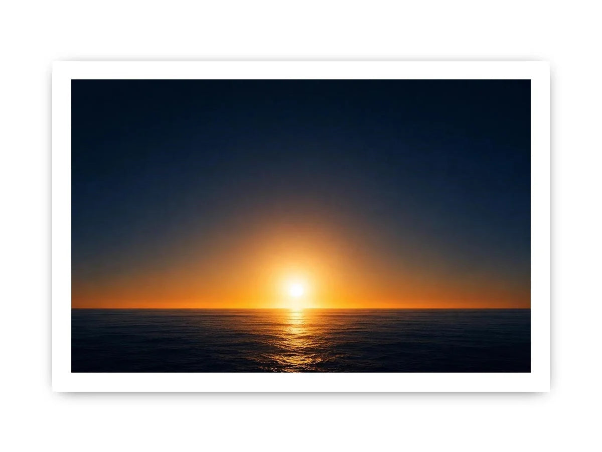   dark ocean sunset canvas art