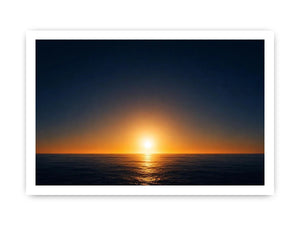   dark ocean sunset canvas art