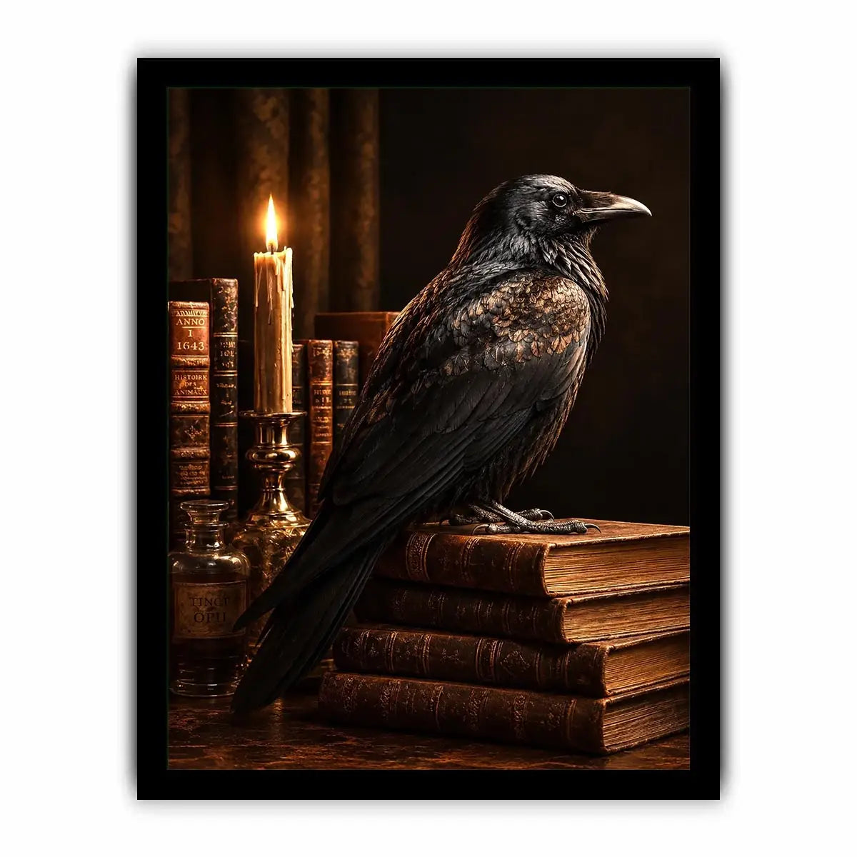   raven library wall art home office