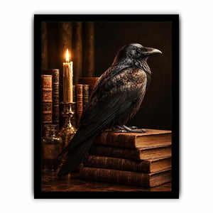   raven library wall art home office