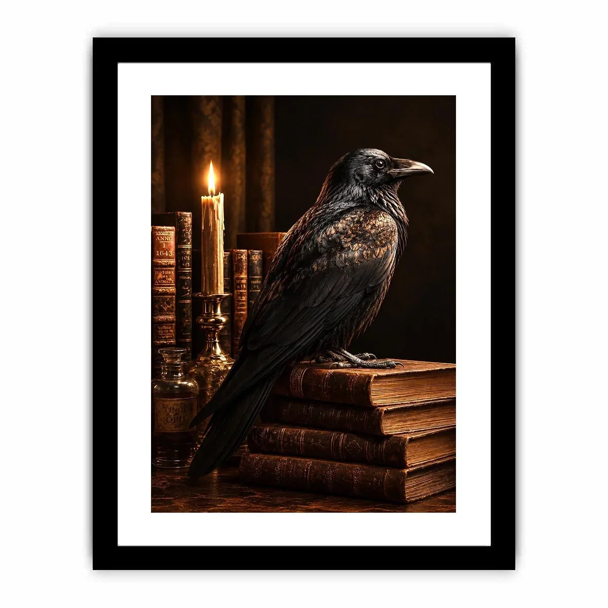   raven library wall art home office