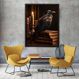   raven library wall art home office