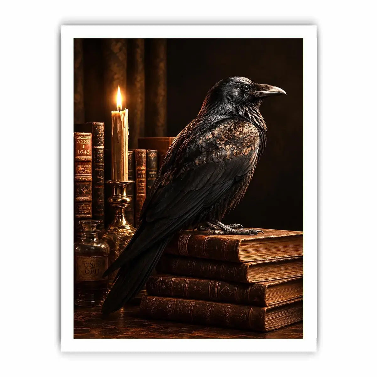   raven library wall art home office