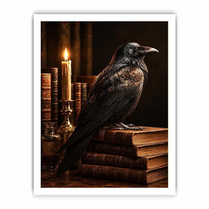   raven library wall art home office