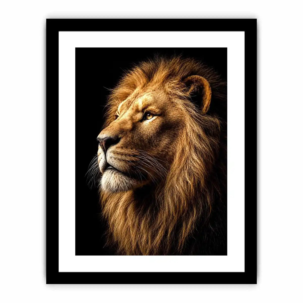   lion portrait canvas wall art office