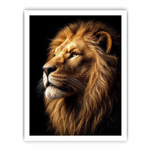   lion portrait canvas wall art office