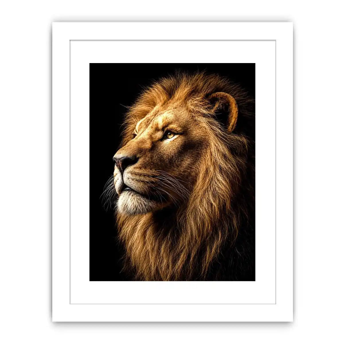   lion portrait canvas wall art office