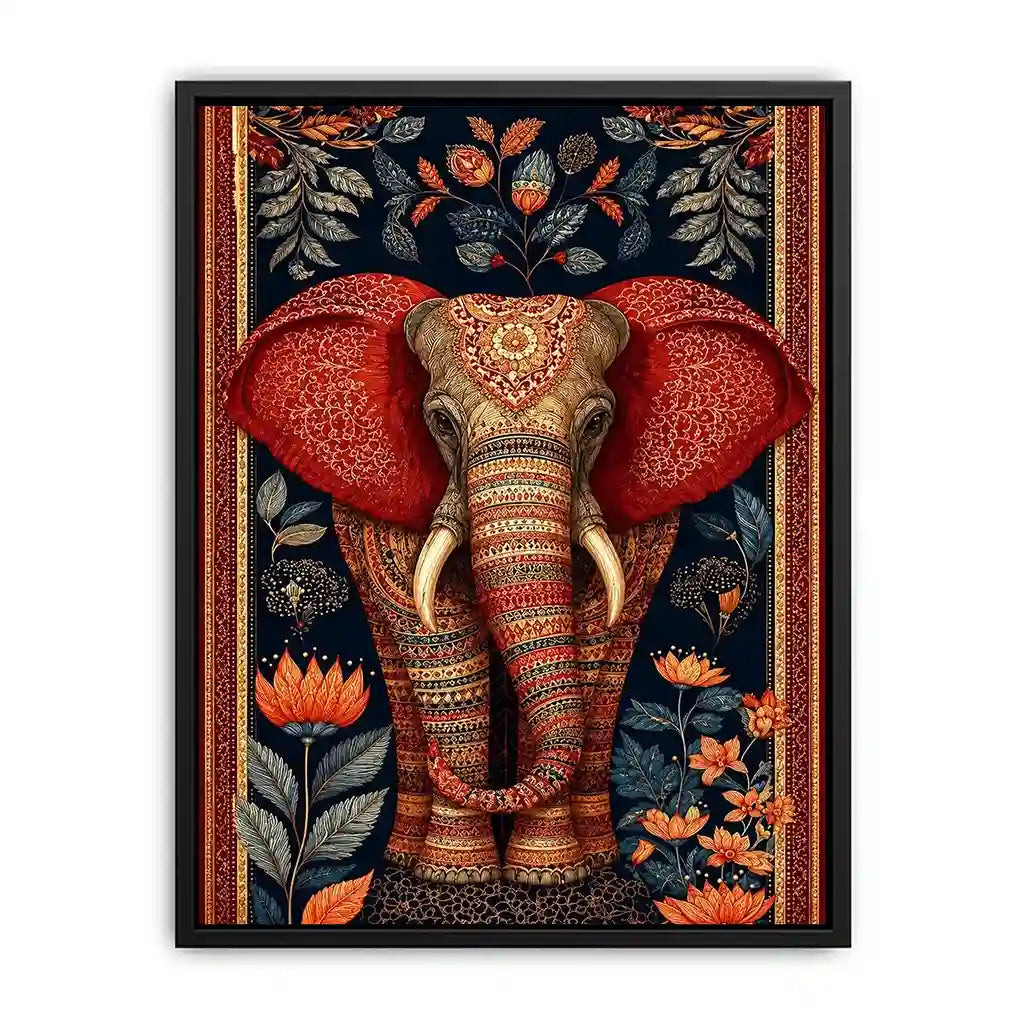   ornate elephant luxury canvas wall art