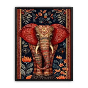   ornate elephant luxury canvas wall art