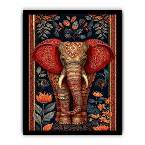  ornate elephant luxury canvas wall art