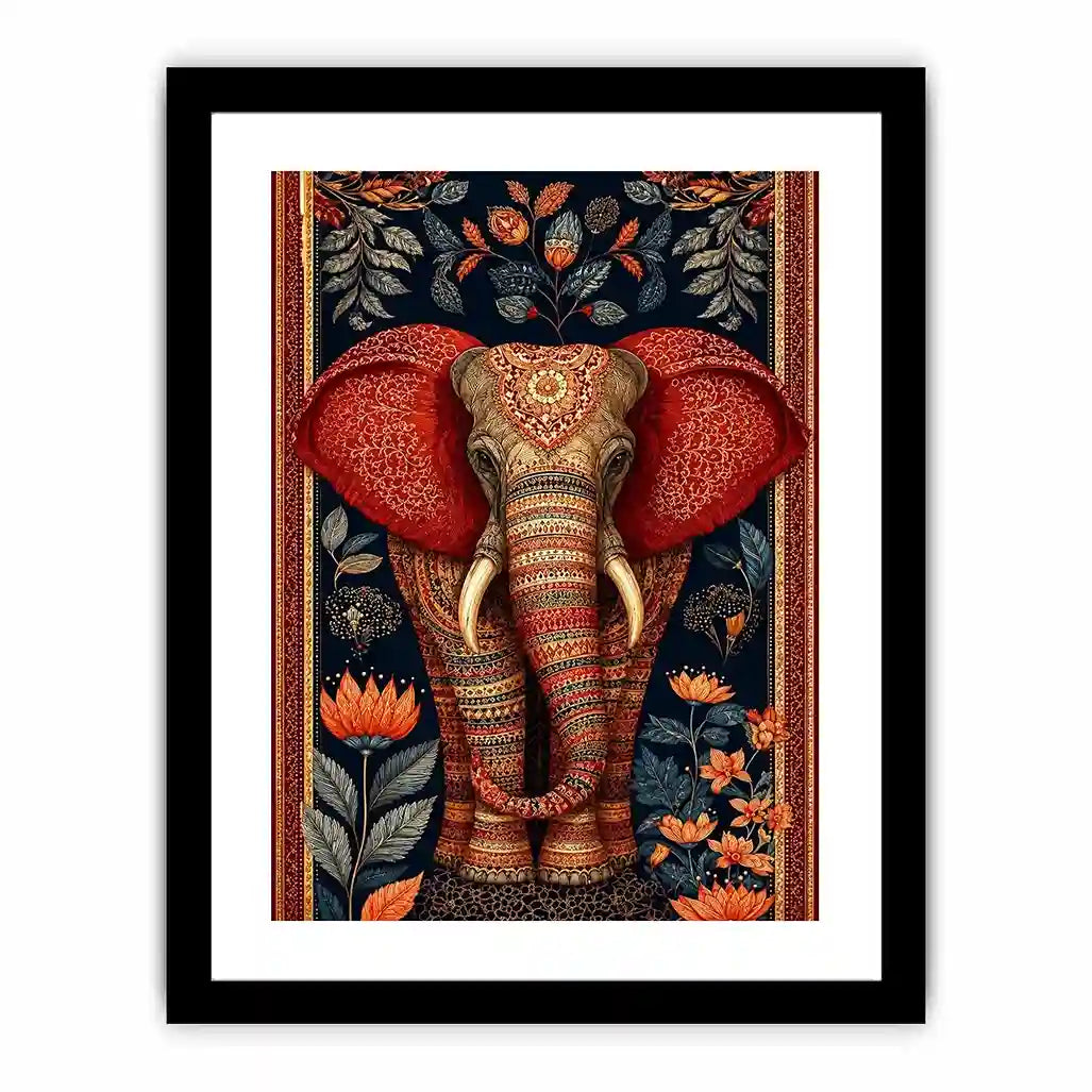   ornate elephant luxury canvas wall art