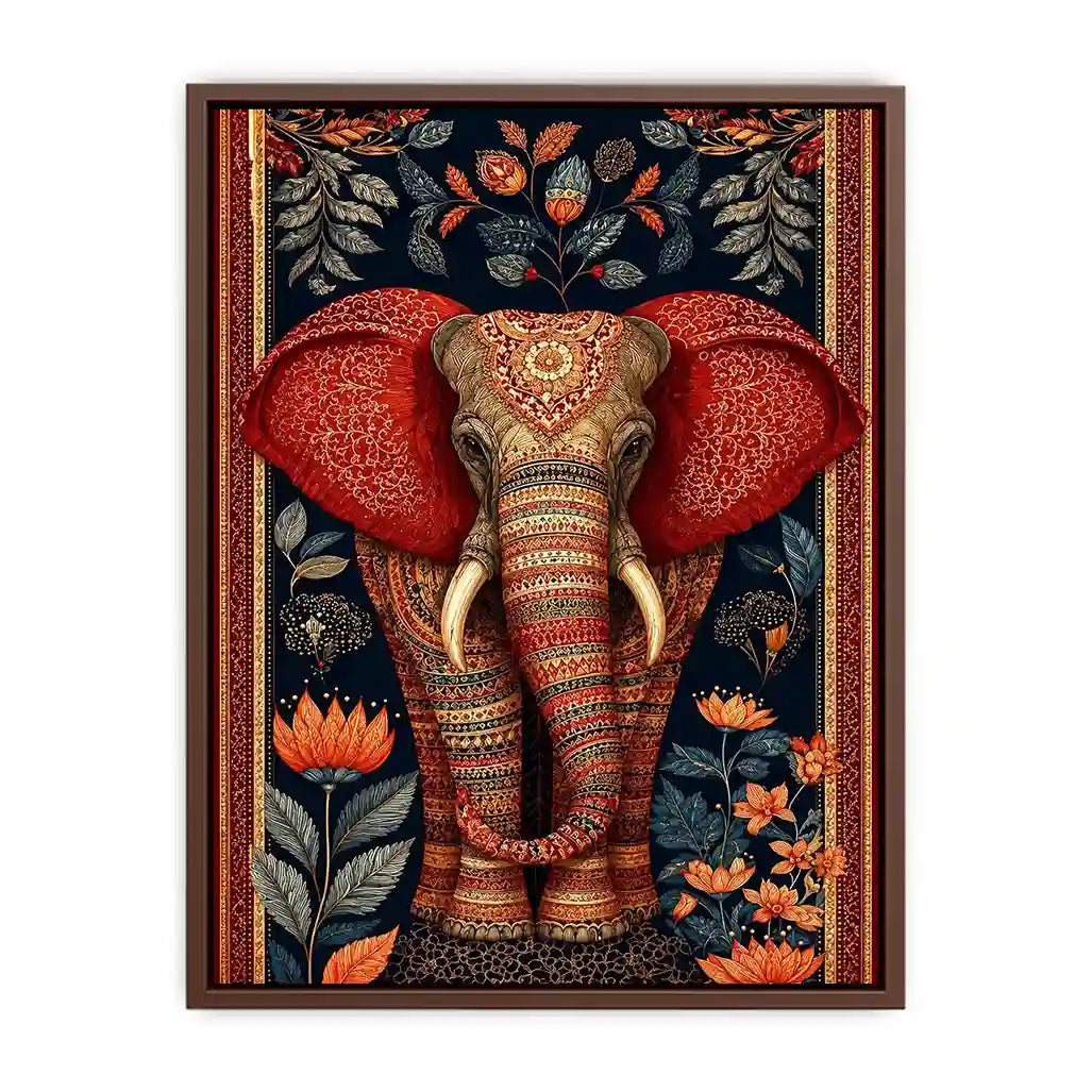   ornate elephant luxury canvas wall art