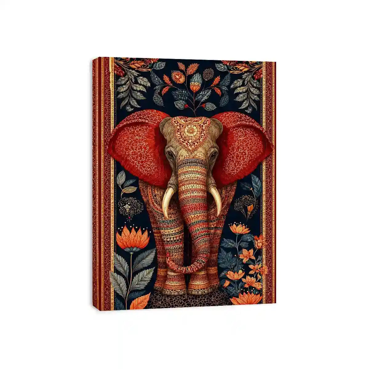  ornate elephant luxury canvas wall art