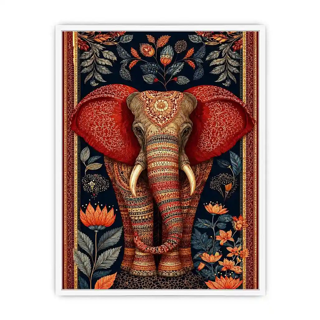  ornate elephant luxury canvas wall art