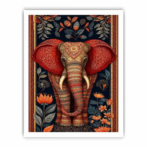   ornate elephant luxury canvas wall art