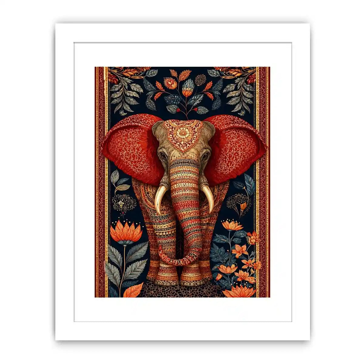   ornate elephant luxury canvas wall art