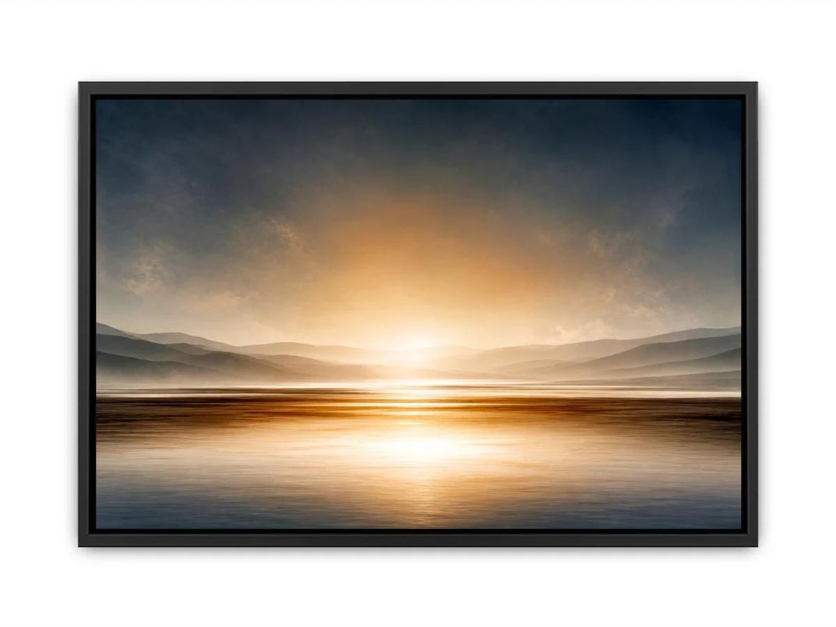   neutral shoreline minimal canvas art
