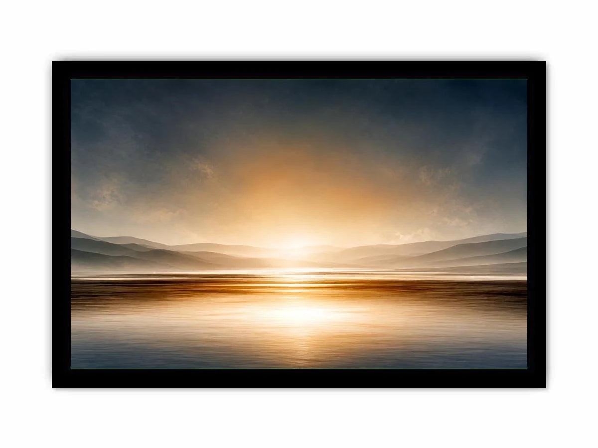   neutral shoreline minimal canvas art