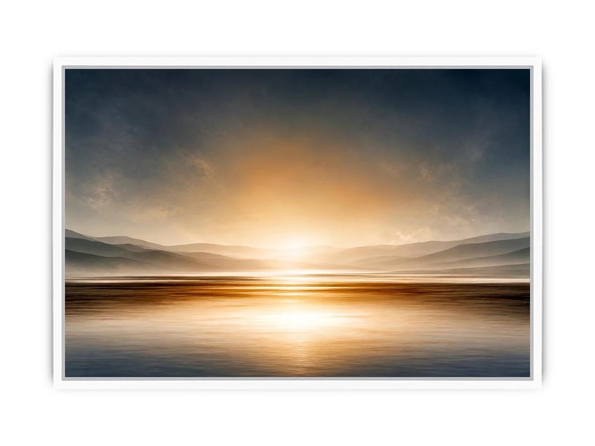   neutral shoreline minimal canvas art