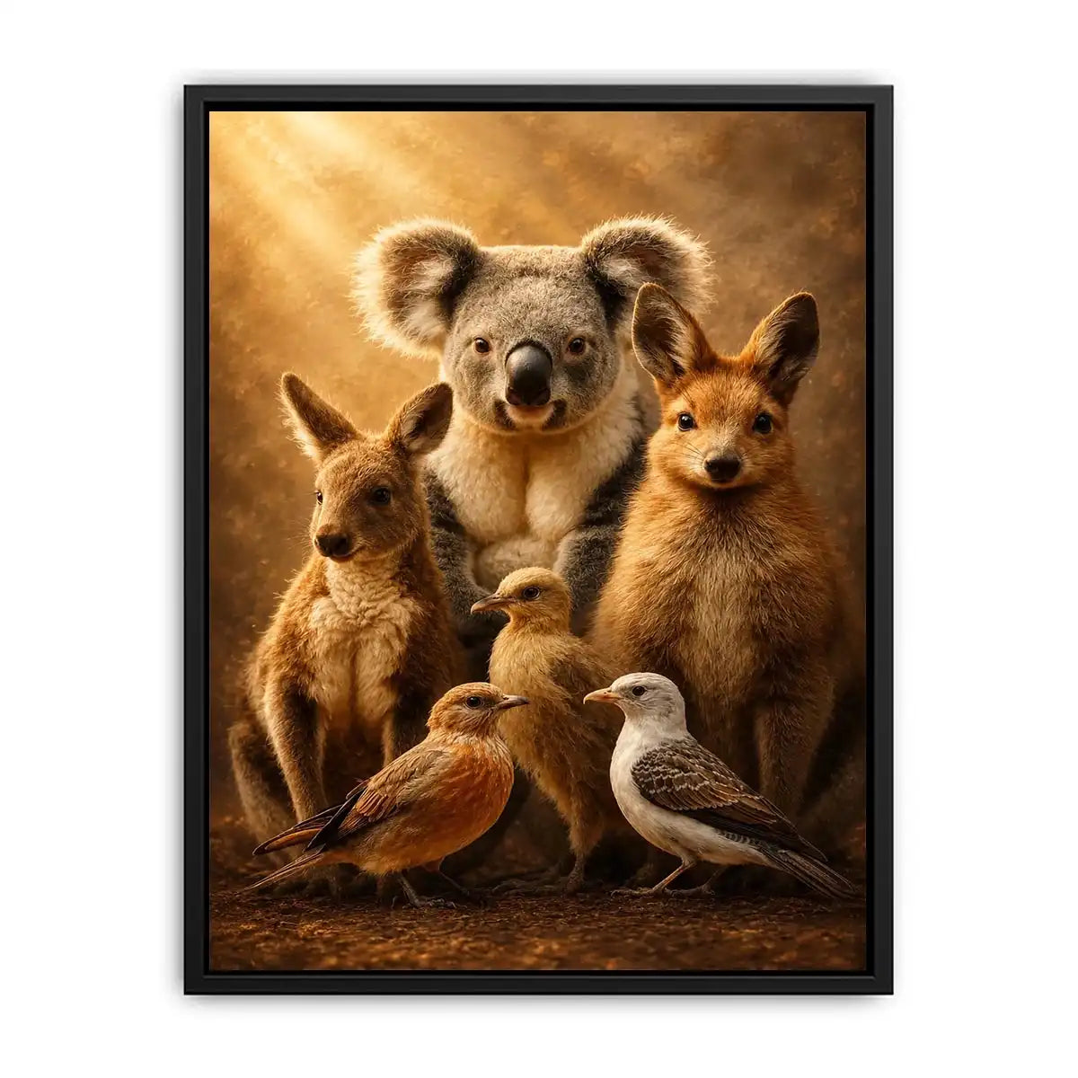   australian animal nursery canvas art
