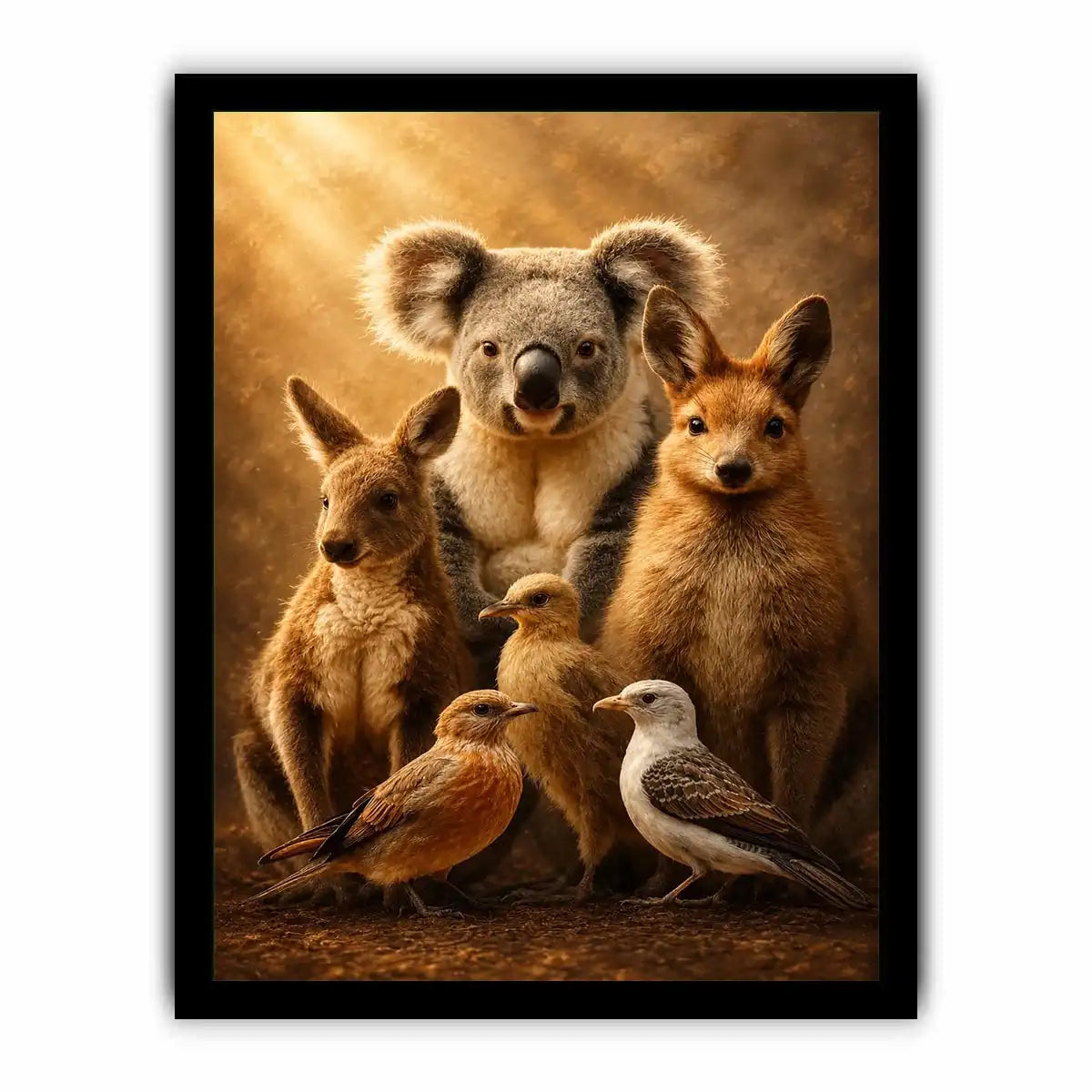   australian animal nursery canvas art