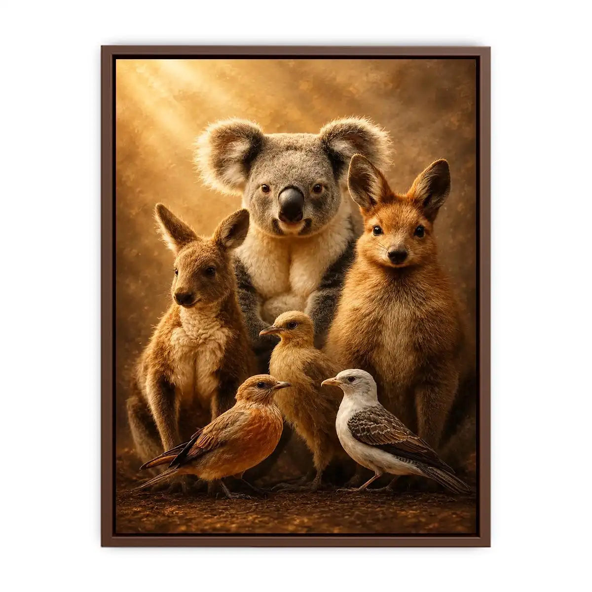   australian animal nursery canvas art