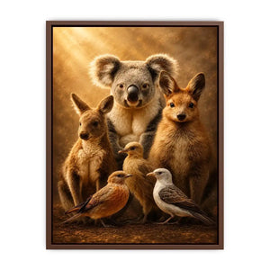   australian animal nursery canvas art